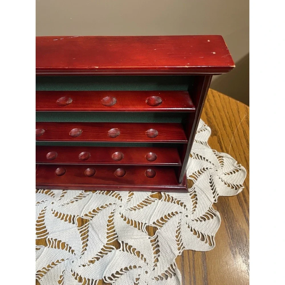 Wooden Golf Ball Shelf Display Rack Holds 16 Balls  Wall Mounted Or Stand Alone